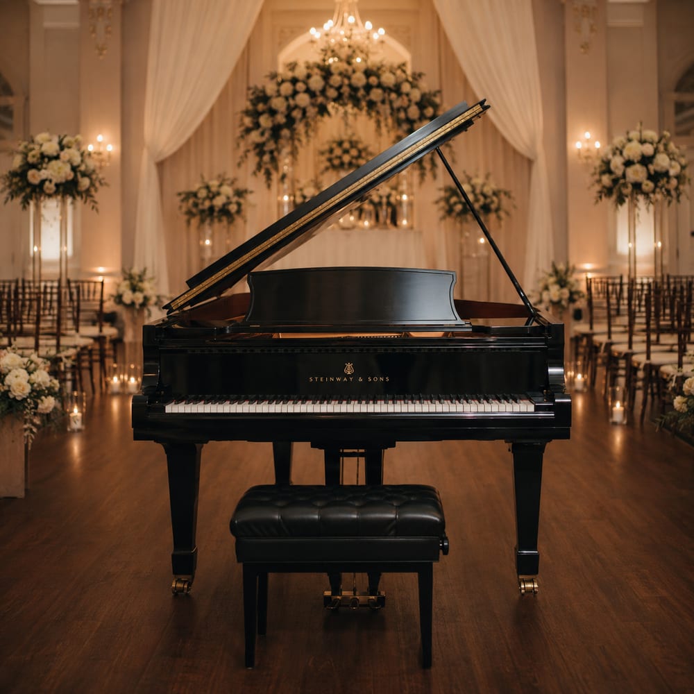 Live piano for weddings and events